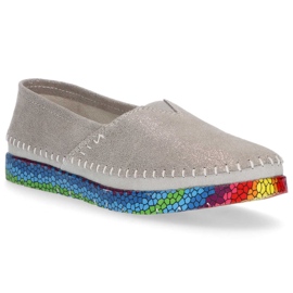 Kožne cipele Filippo DP1213 / 20 Si srebrne srebro 1