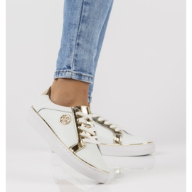 Kožne tenisice FILIPPO DP3617 / 22 Wh bijele bijela 1