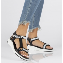 Kožne sandale Filippo DS2169 / 22 Bk crne crno 2