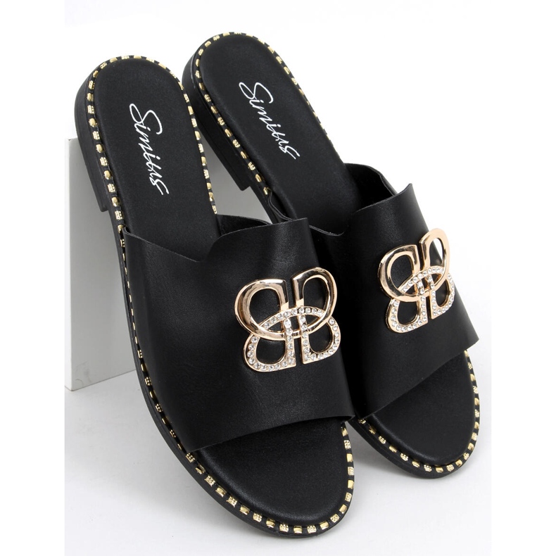 Inday crne ženske papuče crna 1