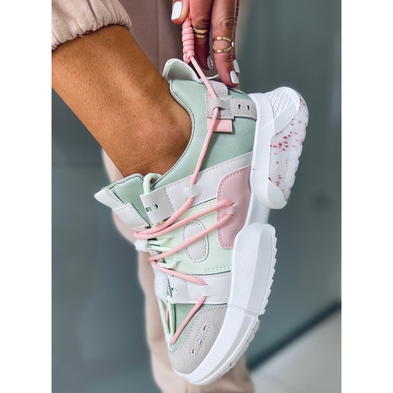 Zeny zelene tenisice višebojan zelena 1