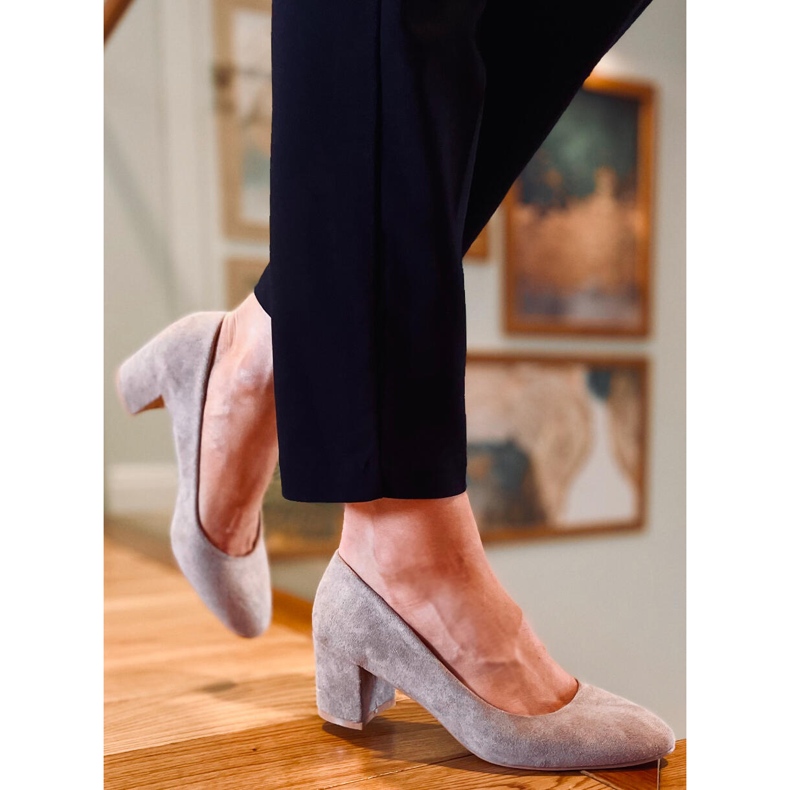 Cipele na niske pete Phoebe Khaki bež 2