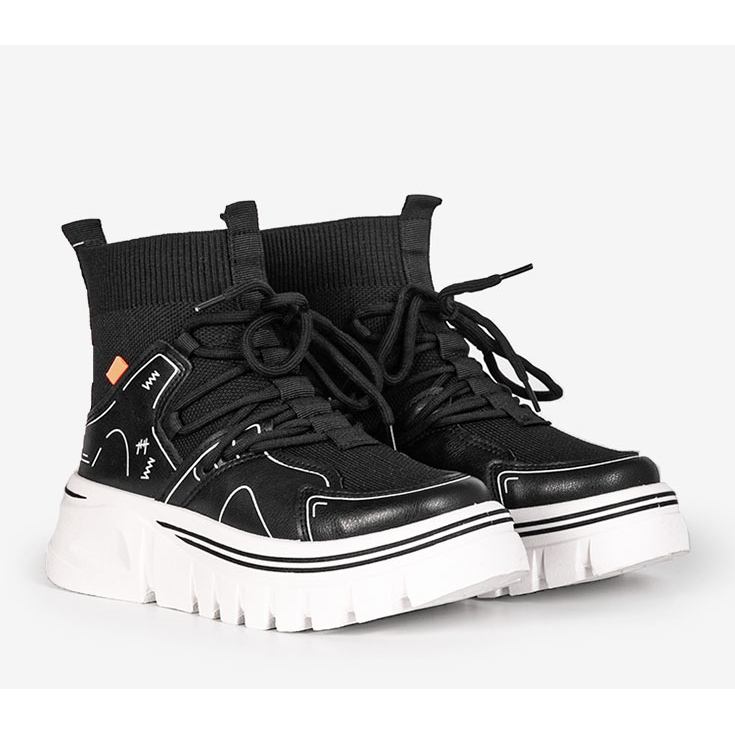 Crne Toler tenisice za gležnjeve crna 1