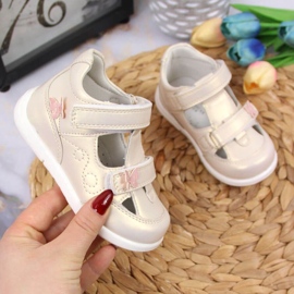 Cipele ažurne cipele American Club Jr AM892A zlatne zlatni 1