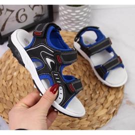 Velcro sandale American Club Jr AM893A crne crno 1