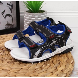 Velcro sandale American Club Jr AM893A crne crno 2