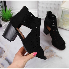 T.Sokolski W SCA158 otvorene sandale crne crno 1