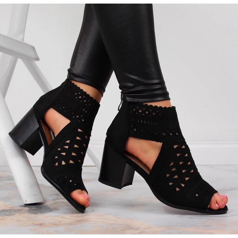 T.Sokolski W SCA158 otvorene sandale crne crna 2