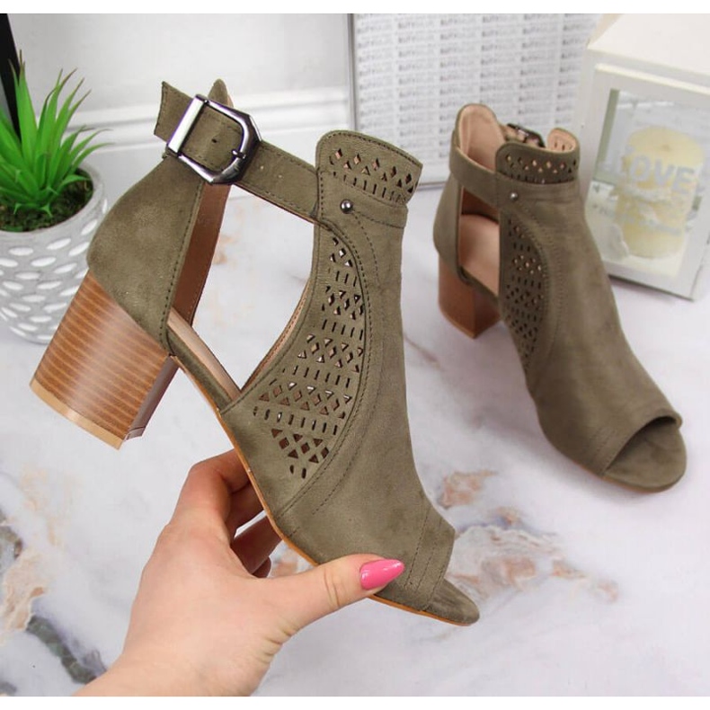 Ažurne sandale T.Sokolski W SCA159B kaki 1