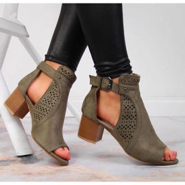 Ažurne sandale T.Sokolski W SCA159B kaki 2