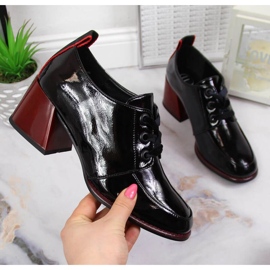 Kožne cipele na bloku Filippo W PAW350 crne crna 1