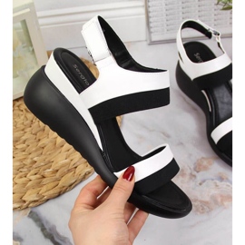 Sandale na klin Sergio Leone W SK377B bijele bijela 1