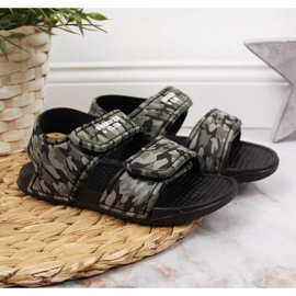 Sandale od čičak pjene American Club Jr AM881A camo zelena 2