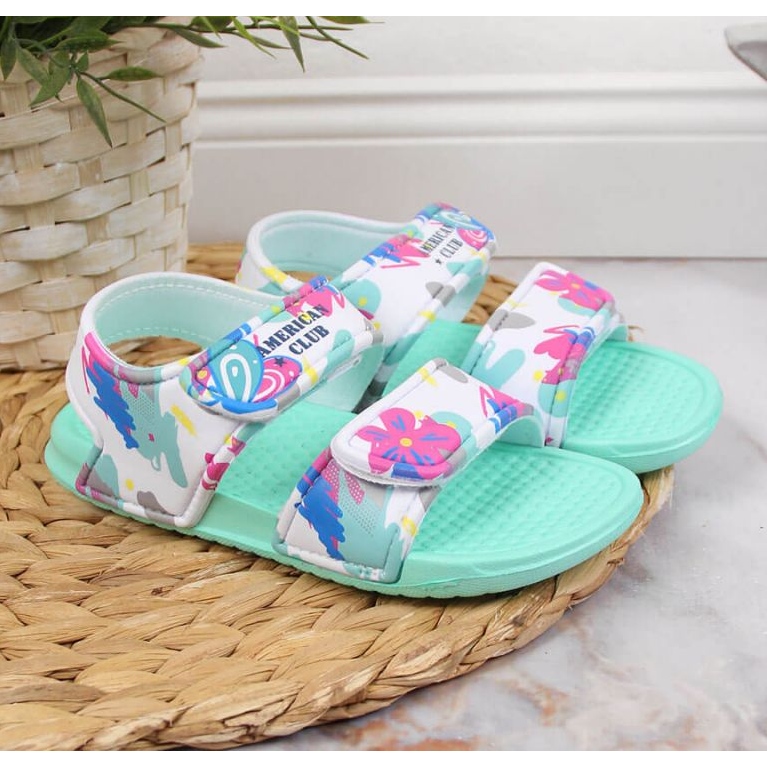 Sandale od čičak pjene American Club Jr AM882B mint plava 2