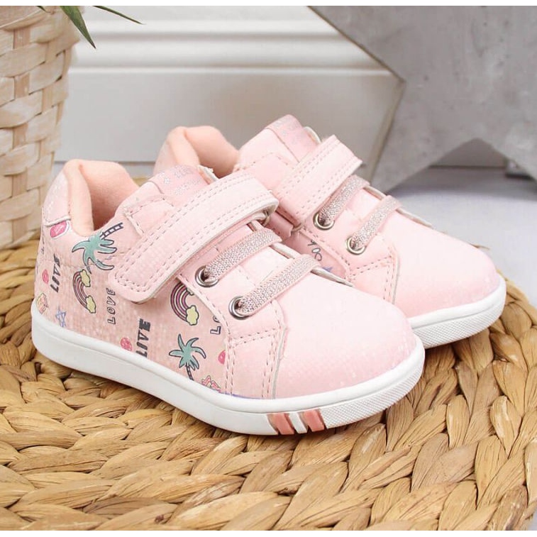 Velcro sportske cipele American Club Jr AM883A roze ružičasta 2