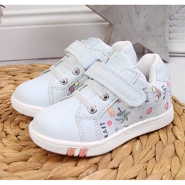 Velcro sportske cipele American Club Jr AM883B plave plava 2