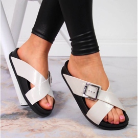 Meliski Zaxy W JJ285057 krem ​​papuče ekru 2