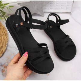 Gumene sandale na čičak Zaxy W JJ285068 crne crna 1