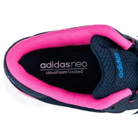 Adidas lite racer w bijela ružičasta tamnoplava 1