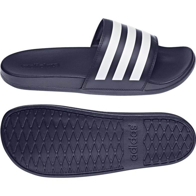 Adidas Adilette Comfort M GZ5892 papuče bijela tamnoplava 1