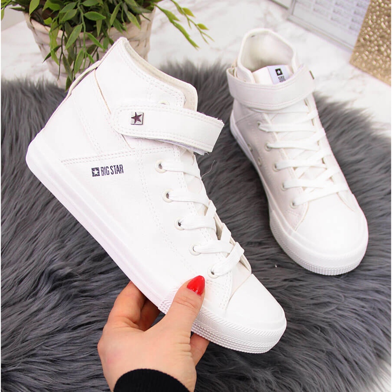 Bijele čičak tenisice Big Star V274541SS20 bijela 1