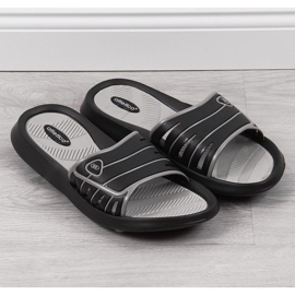 Crne muške gumene papuče Atletico crna 2