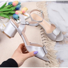 Srebrne sandale na post by Sergio Leone bež 1