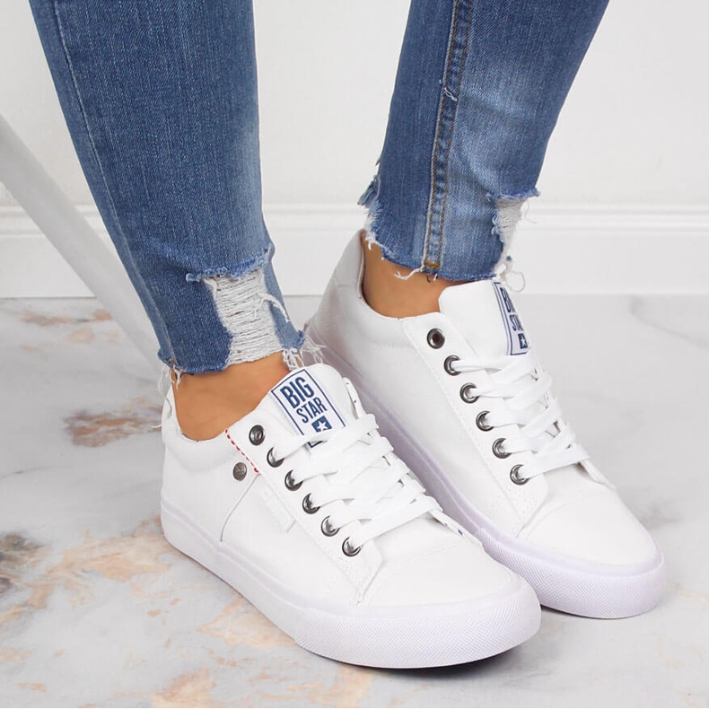 Tenisice niske bijele Big Star AA274511 bijela 2