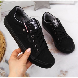 Crne tekstilne niske tenisice Big Star AA274513 crna 1