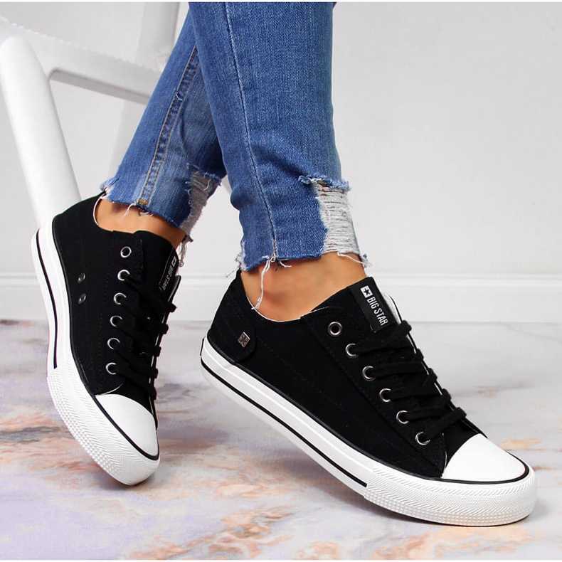 Crne tenisice Big Star DD274338 niske crna 2