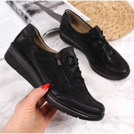 Crne cipele od sjajne kože Helios 334 crna 1