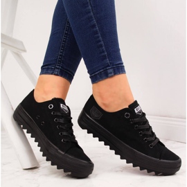 Crne tekstilne niske tenisice Big Star FF274248 crna 1
