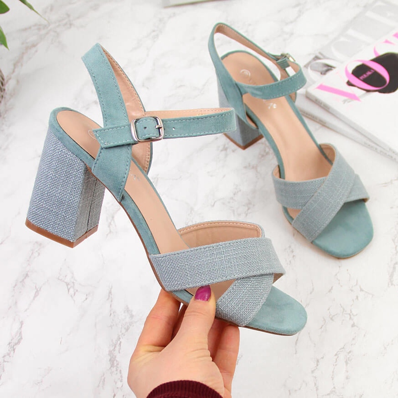 Zelene Vinceza ženske sandale na post zelena 2