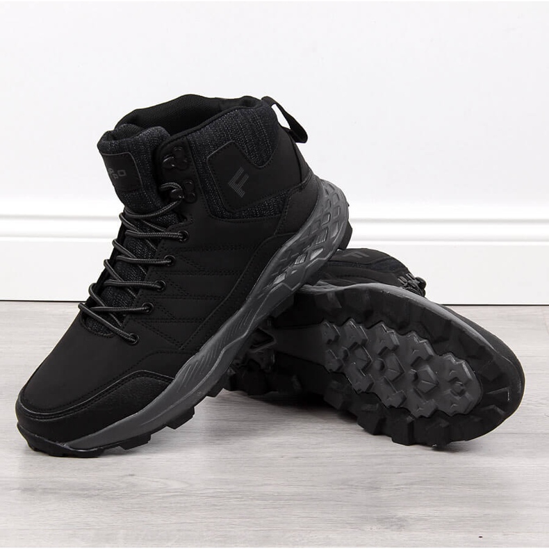 Crne muške planinarske cipele Filippo crna 2