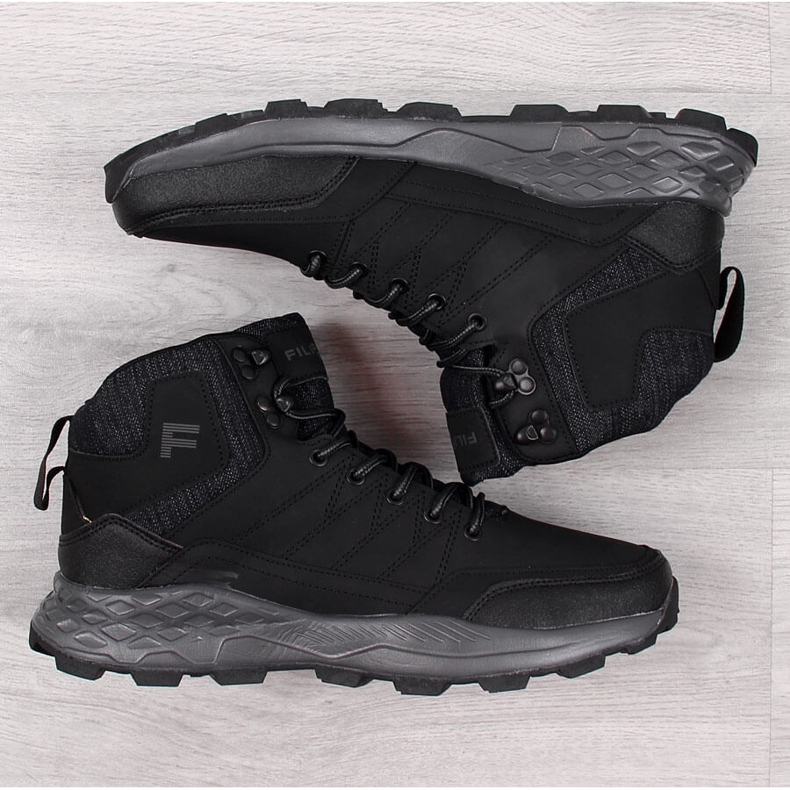Crne muške planinarske cipele Filippo crna 1