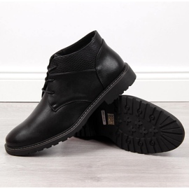 Muške ležerne izolirane crne cipele Nowacki crno 2