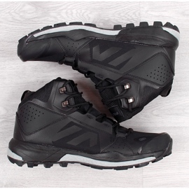 Crne muške visoke treking cipele Filippo crno 1