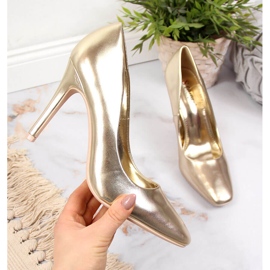 Pumpe na zlatnoj Seastar potpetici zlatni 2