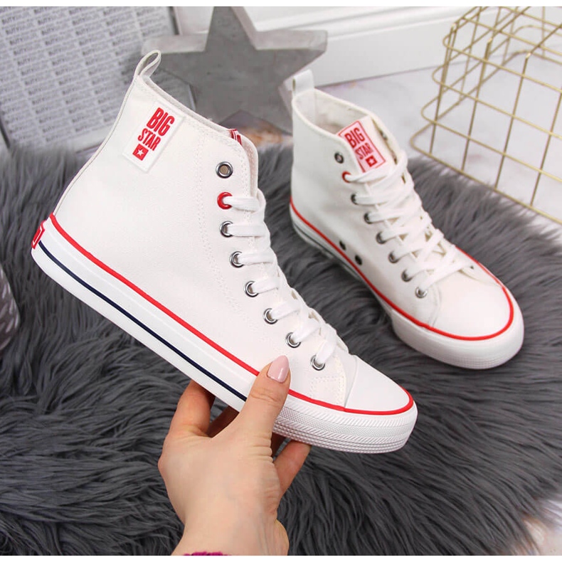 Tekstilne bijele Big Star tenisice JJ274127 bijela 1
