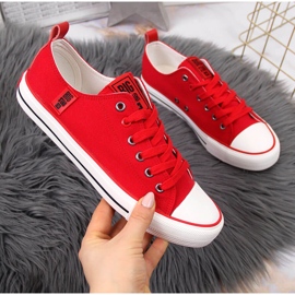 Crvene tekstilne niske tenisice Big Star JJ274124 crvena 1