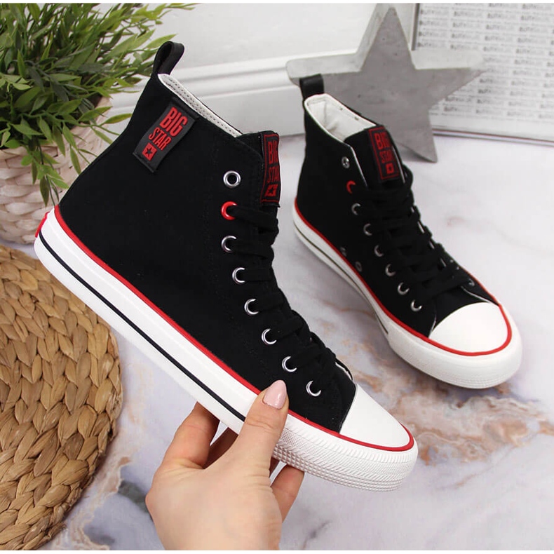 Crne tekstilne tenisice Big Star JJ274126 crno 1