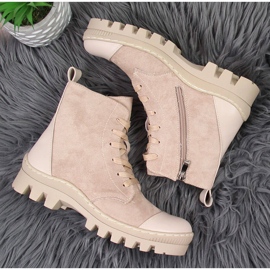 S.Barski Ženske bež tenisice s platformom DA 2