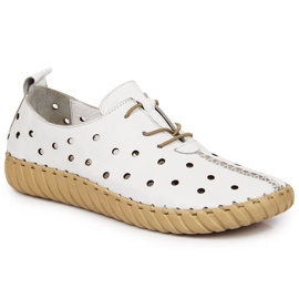 Bijele Artiker otvorene udobne cipele bijela 1