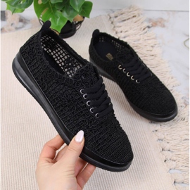 Crne ženske tenisice od čipke Artiker crna 1