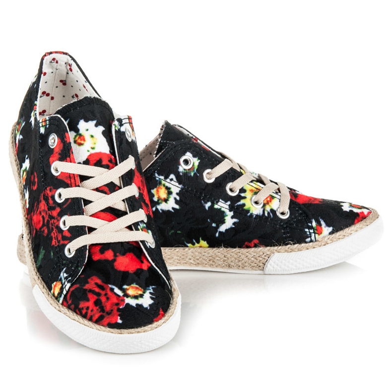 Kylie Espadrile na vezanje crno 1