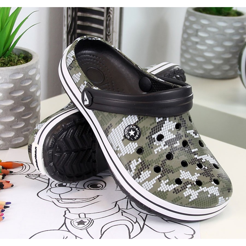 American Club papuče od kaki pjene za dječake 1