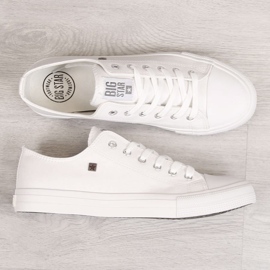 Muške bijele tenisice od eko kože Big Star V174347 bijela 1