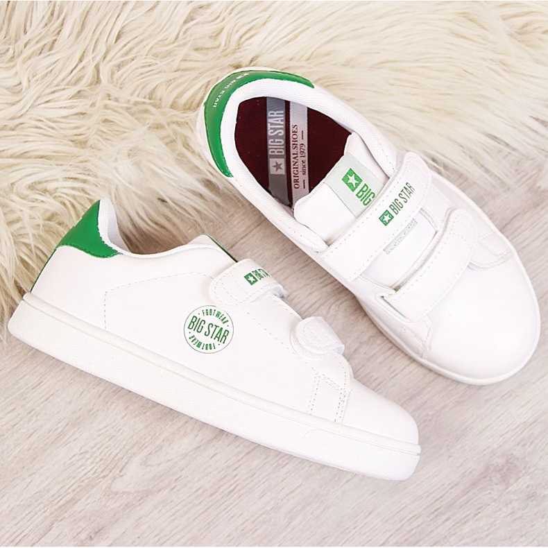 Dječje tenisice na čičak od eko kože bijele Big Star DD374029 bijela 1