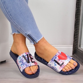 Ženske tamnoplave gumene papuče za plažu Big Star tamnoplava 1