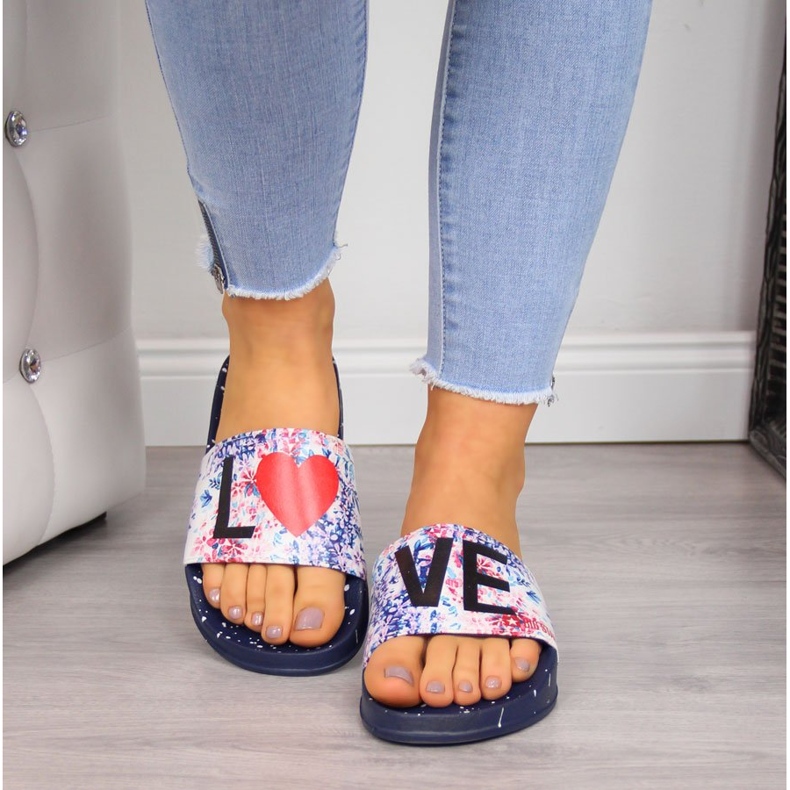 Ženske tamnoplave gumene papuče za plažu Big Star mornarsko plava 2